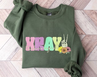 Xray Technologist Sweatshirt, Radiologic Technologist Sweatshirt, Radiology Skeleton Sweater, Xray Tech Graduation Gift, Xray Tech Sweater