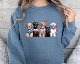 Comfort Colors® 4th Of July Patriotic Dog Sweatshirt, Independence Day Sweatshirt, Dog Lover USA Sweatshirt, 250th Anniversary