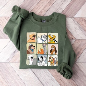 Disney Dogs Sweatshirt, Disneyland Sweatshirt, Dog Sweatshirt, Cute Disney Dog Sweatshirt, Dug, Pluto, Nana, Walt Disney World Sweatshirt