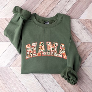 Floral Mama Sweatshirt, Flower Mama Sweatshirt, Cute Mom Sweatshirt, Mothers Day Gift, Mama Sweatshirt, New Mom Gift, Gift For Mother