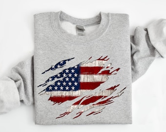 America Flag Sweatshirt, 4th Of July Flag Sweatshirt, USA Sweatshirt, Flag Sweatshirt, Patriotic Sweatshirt, Memorial Day Gift, US Flag