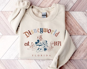 Disneyworld Sweatshirt, Disneyworld Florida Est 1971 Sweatshirt, Disney Trip, Disney Vacation Sweatshirt, Mickey And Friends Sweatshirt