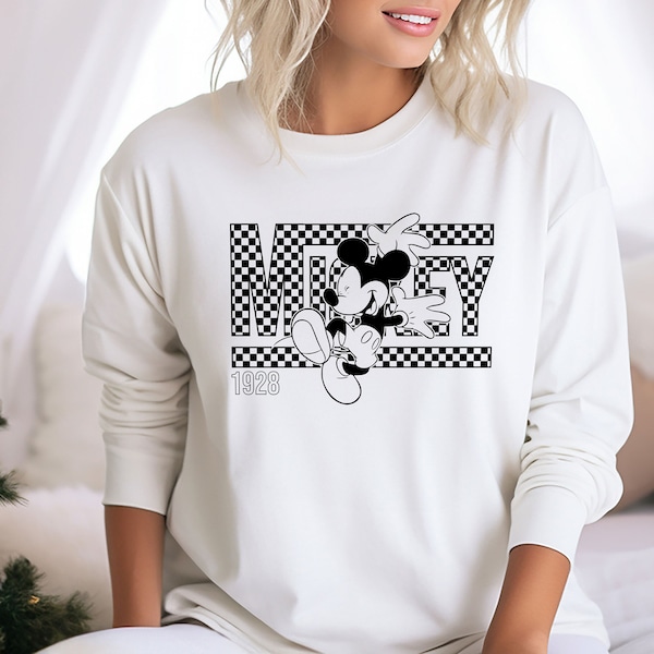 Mickey Disney Trip Sweatshirt, Minnie en vrienden Sweatshirt, Disney Familie Sweatshirt, Aangepaste Disney Sweatshirt, Disneyland Vakantiereis