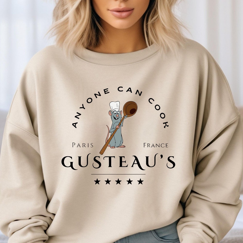 Ratatouille Sweatshirt, Chef Remy Sweatshirt, Disney Remy Sweatshirt, Remy Gusteau'S Sweatshirt, Mouse Chef Sweatshirt, Disney Chef Sweater New Fashion