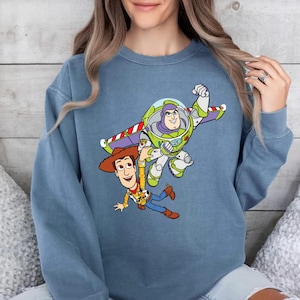 Comfort Colors® Toy Story Sweatshirt, Toy Story Buzz Lightyear And Woody Sweatshirt, Sheriff Woody Sweatshirt, Buzz Lightyear Sweatshirt