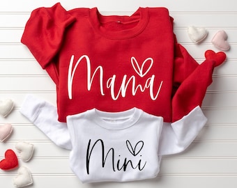 Passende Mama und Mini Sweatshirt, Mama Sweatshirt, Mini Sweatshirt, passende Familie Sweatshirt, Mutter Tochter Sweatshirt, Geschenk für Mama