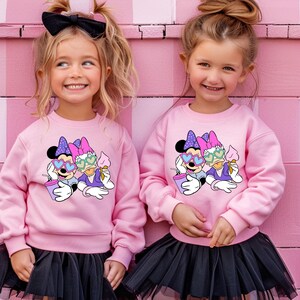 Moletom Disney Girl, Moletom Minnie e Daisy, Moletom de aniversário Disney, Moletom Minnie Mouse e Daisy combinando, Férias Disney
