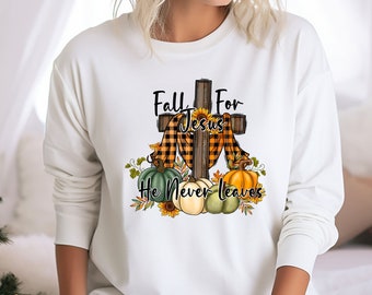 Sudadera "Enamórate de Jesús", ropa cristiana de otoño