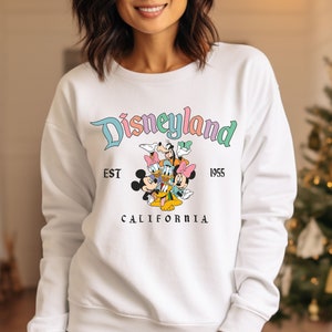 Comfort Colors® Disneyland Sweatshirt, Disneyland Est. 1955 California Sweatshirt, Mickey And Friends Hoodie, Disney Trip, Family Hoodie