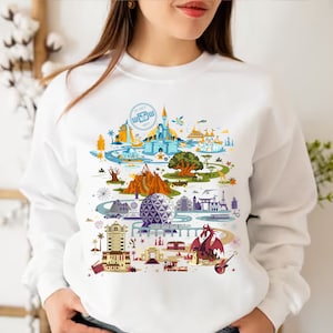 Disney Parks Sweatshirt, Four Parks Disney World Sweatshirt, Disney Castle Sweater, Magic Kingdom Sweater, 4 Parks Sweatshirt, Disney Hoodie