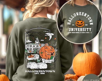 Sudadera universitaria de Halloweentown, sudadera con capucha de Halloween