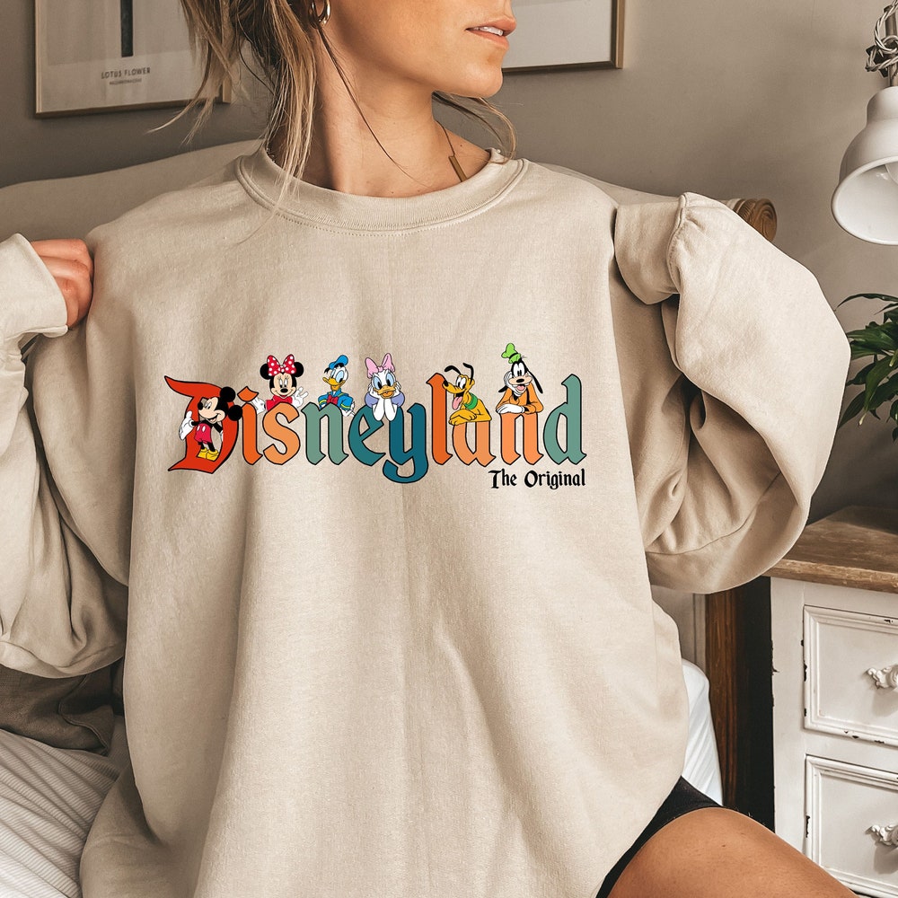 Disneyland The Original Sweatshirt, Disneyland Sweatshirt, Mickey And Friends Sweatshirt, Disney Sweatshirt, Mickey Disneyland Sweatshirt