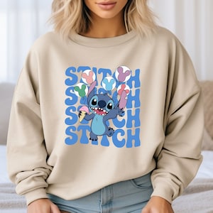 Stitch Sweatshirt, Disney sweatshirt, Disney Stitch Sweatshirt, Stitch Balloon Sweatshirt, Disney Vacation Sweatshirt, Stitch Snack Sweater