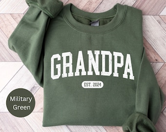 Retro Cool Grandpa Sweatshirt, Personalized Grandpa Sweatshirt, Fathers Day Gift, Gift for Grandparents, Gift for Grandpa, New Grandpa Gift