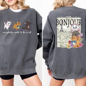 Comfort Colors® Disney The Aristocats Sweatshirt, Everybody Wants To Be A Cat Sweatshirt, Disney Cats Hoodie, Aristocats Marie Cat Sweater