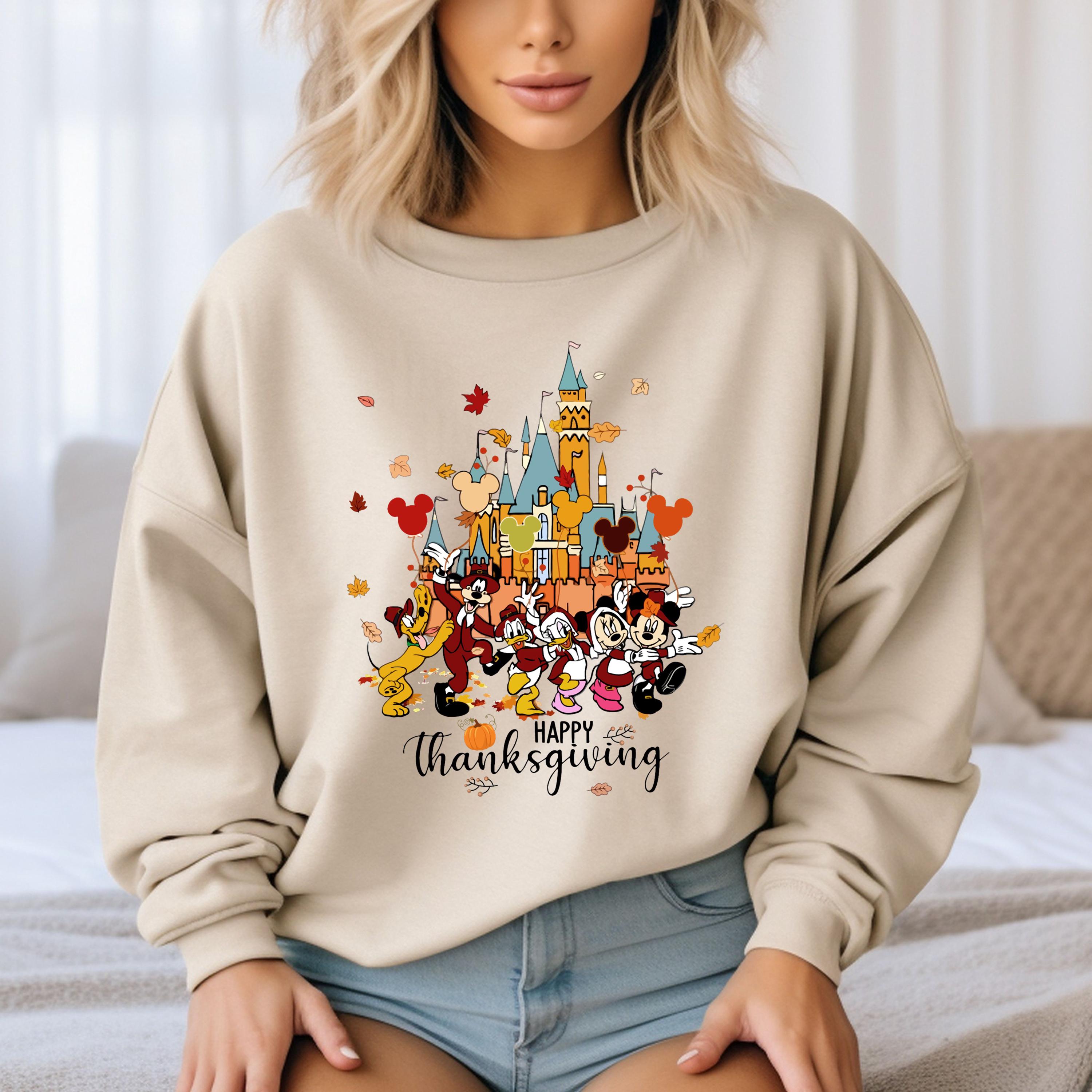 ☆Disneyland限定☆男女兼用 Fall Vibes 秋テーマTシャツ tシャツ 「NIGHTEEN AUTUMN」落書きペイント風デザイン