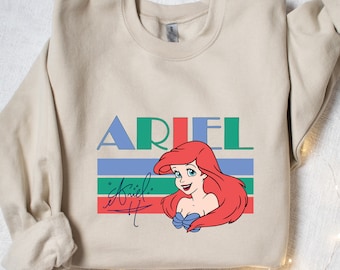 Ariel Est.1989 Sweatshirt, Ariel Disney Prinzessinnen Sweatshirt, Prinzessinen Sweatshirt, Ariel Disney Prinzessinnen Sweatshirt, Disney World Sweatshirt,