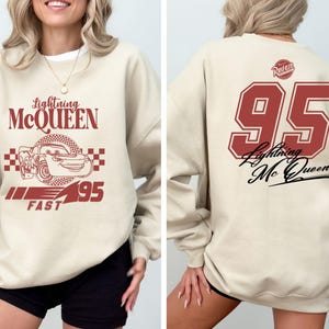 Lightning McQueen Cars Sweatshirt, Disney Trip, Rusteze Cars Sweatshirt, Radiator Springs Sweatshirt, Disney Gift, Cars Land Sweatshirt