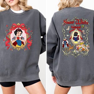 Comfort Colors® Disney Princess Snow White Hoodie, Coquette Snow White Sweatshirt, Disneyland Hoodie, Snow White & Seven Dwarf Sweatshirt