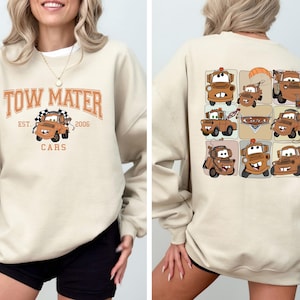 Tow Mater Sweatshirt, Disney Cars Sweatshirt, Radiator Springs Sweater, WDW Cars Land Piston Cup Sweatshirt, Disney Trip Hoodie, Cars Hoodie