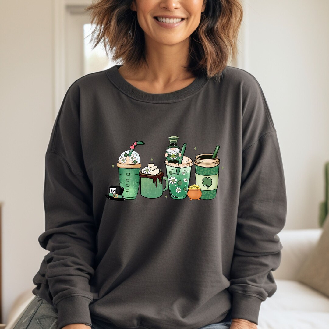 Lucky St Patrick's Day Comfort Colors Long Sleeve