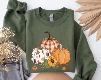 Fall Pumpkin Sweatshirt, Fall Sweatshirt, Thanksgiving Sweatshirt, Pumpkin Sweatshirt, Autumn Sweatshirt, Halloween Sweatshirt