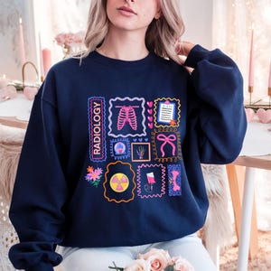 Bluza z nadrukiem Xray Tech, Bluza z nadrukiem Radiology, Prezent dla Xray Tech, Bluza z nadrukiem Rad Tech, Prezent dla Rad Tech, Wdzięczność za opiekę zdrowotną, Bluza z kapturem Radiology