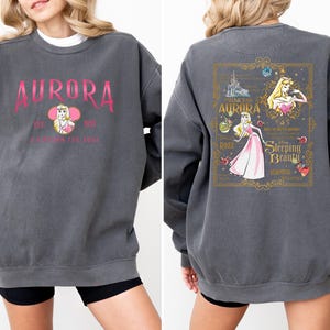 Comfort Colors® Disney Aurora Sweatshirt, Retro Aurora Princess Sweatshirt, Girls Disney Trip, Disney Princess, Princess Aurora Hoodie