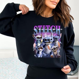 Stitch Sweatshirt, Disney Lilo And Stitch Sweatshirt, Disney Squad, Disney Birthday Gifts, Cute Stitch Sweatshirt, Disneyland Sweatshirt