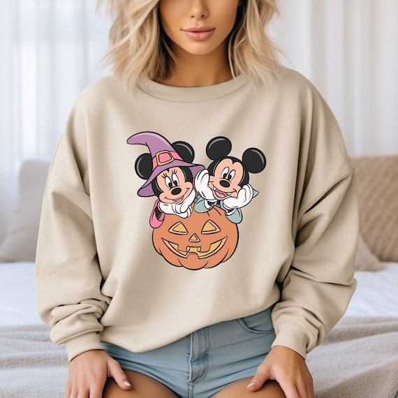 MICKEY Minnie ディズニーヴィンテージアメリカハロウィンスウェット Disney Halloween Mickey and Minnie Sweatshirts,vintage