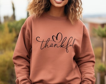 Comfort Colors® Thanksgiving Sweatshirt, Thankful Sweatshirt, Religious Gift, Autumn Sweater, Fall Season Sweatshirt, Thankful Lover Hoodie