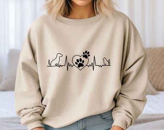 Felpa da veterinario, felpa per cani, felpa con cappuccio da tecnico veterinario, felpa con zampa di animale, felpa veterinaria, regalo per amanti dei cani