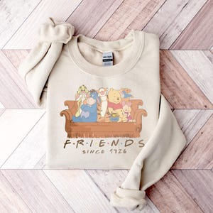 Retro Winnie The Pooh Friends Sweatshirt, Pooh & Friends Sweatshirt, Disney Pooh Sweatshirt, Disney Trip, Disneyland Sweater, Friends Hoodie
