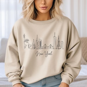 New York Sweatshirt, New York City Sweatshirt, New York Lover Gift, Vintage New York Sweatshirt, Travel Sweatshirt, New York Gifts