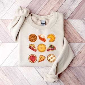 Thanksgiving Sweatshirt, Fall Sweatshirt, Pumpkin Sweatshirt, Pie Sweatshirt, Thanksgiving Gift, Fall Season Hoodie, Thanksgiving Pie Hoodie