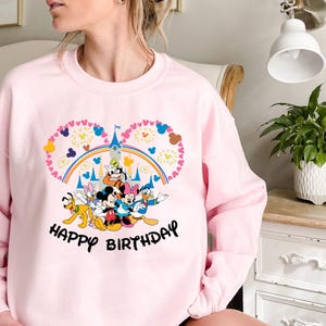 Mickey And Friends Birthday Sweatshirt, Disney Happy Birthday Sweatshirt, Magic Kingdom Birthday Sweatshirt, Disney Trip Birthday Gift