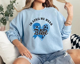 Felpa per la consapevolezza dell'autismo, ad aprile indossiamo il blu, vestibilità unisex
