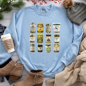 Vintage Canned Pickles Sweatshirt, Canning Season Sweatshirt, Pickle Lovers Sweatshirt, Homemade Pickles Sweatshirt, Pickle Jar Sweatshirt, image 6
