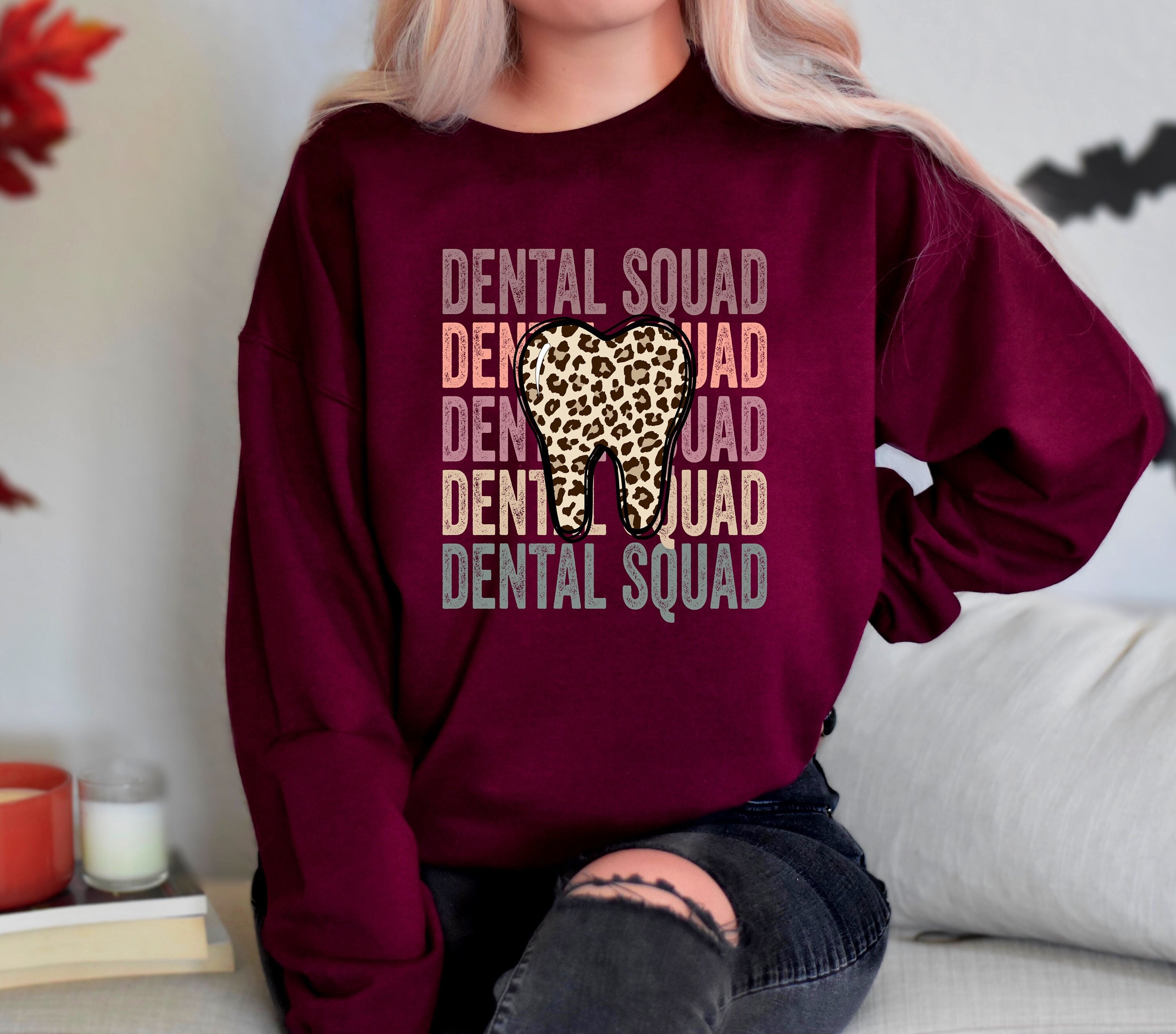 Dental Squad Sweatshirt, Dental Clinic Staff Sweatshirt, Dentist Sweatshirt, Dental Hygienist Gift, Dental Sweatshirt, Dental School Hoodie