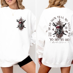 Comfort Colors® Pirates Sweatshirt, Pirates Of The Caribbean Dead Men Tell No Tales Sweatshirt, Disney Gift, Pirates Of The Caribbean Hoodie
