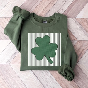 Saint Patrick&#39;s Day Sweatshirt, Irish Sweatshirt, Shamrock Sweatshirt, St Patrick&#39;s Day Gift, Clover Sweatshirt, Women St Patrick Day Hoodie