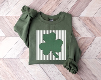 Saint Patrick's Day Sweatshirt, Irish Sweatshirt, Shamrock Sweatshirt, St Patrick's Day Gift, Clover Sweatshirt, Women St Patrick Day Hoodie