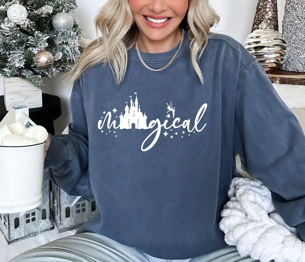 Comfort Magical Sweatshirt, Disney Magical Sweatshirt, Disney Castle Sweatshirt, Disney Sweatshirt, Disney Vacation Sweatshirt Teeplaza Design