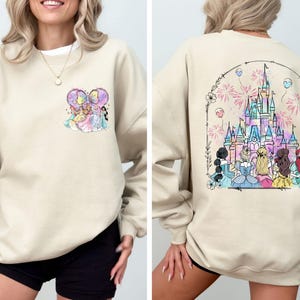 Disney Castle Princess Sweatshirt, Disneyland Castle Sweatshirt, Disneyworld Vacation Hoodie, Disneyland Princess Sweatshirt, Gift For Girls