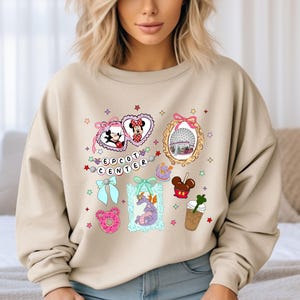 Coquette Bow Mickey Minnie Sweatshirt, Magic Kingdom Hoodie, Coquette Bow Locket, Coquette Bow Epcot Center Sweatshirt, Disneyland Sweater