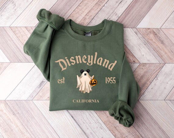 Disneyland Est. 1955 California Sweatshirt Disneyland Halloween Sweatshirt Ghost Halloween Sweatshirt Mickey Halloween Disney Halloween Etsy Ireland