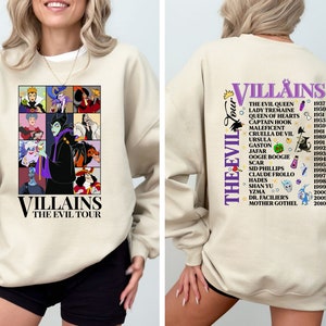 Disney Villains The Evil Tour Sweatshirt, Disney Evil Queens Sweatshirt, Disney Evil Tour Sweatshirt, Disney Maleficent Sweatshirt