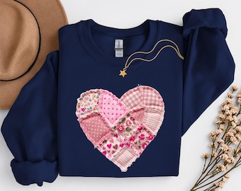 Valentine Heart Sweatshirt, Gift For Her, Love Sweatshirt, Valentines Day Gift, Valentine Heart Hoodie, Women's Hoodie