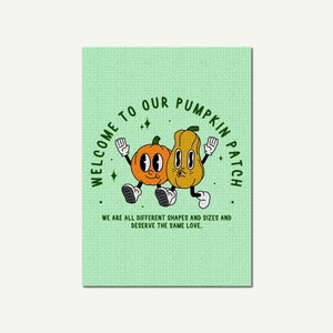 Welkom bij onze Pumpkin Patch Poster digitale download