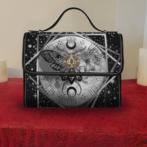 Gothic Deathshead Moth Crossbody Bag: Celestial Handbag